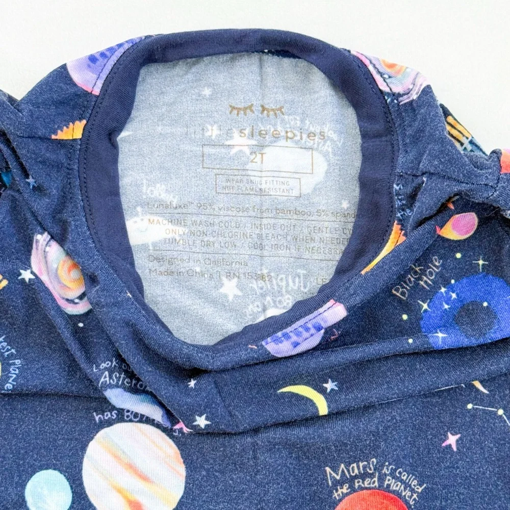 Little Sleepies Through My Telescope Long Sleeve Two Piece Pajama Set 2T